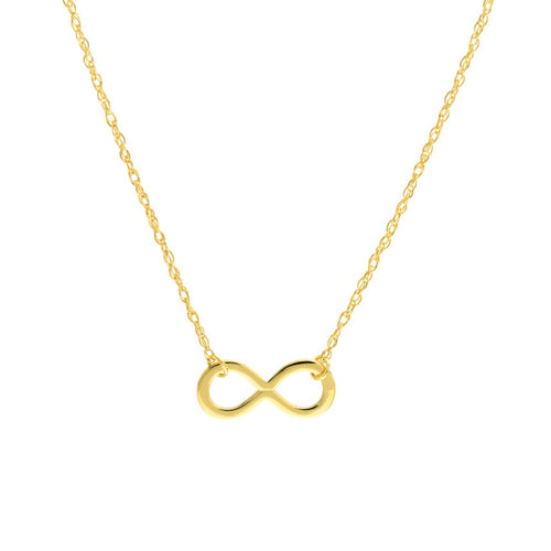 14K Gold Infinity Necklace